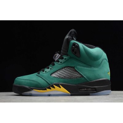 Nike Air Jordan 5 Yeşil / Siyah / Sarı Basketbol Ayakkabısı Türkiye - Y0CDPJYD